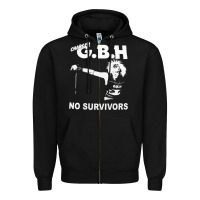 Black gbh 07 Zipper Hoodie - artisFamous