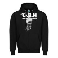 Black gbh 03 Zipper Hoodie - artisFamous