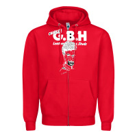 Red gbh 03 Zipper Hoodie - artisFamous