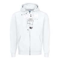 White gbh 03 Zipper Hoodie - artisFamous