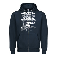 Navy fast and furious Zipper Hoodie - artisFamous