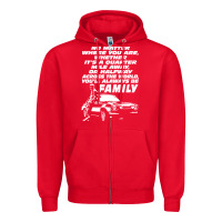 Red fast and furious Zipper Hoodie - artisFamous