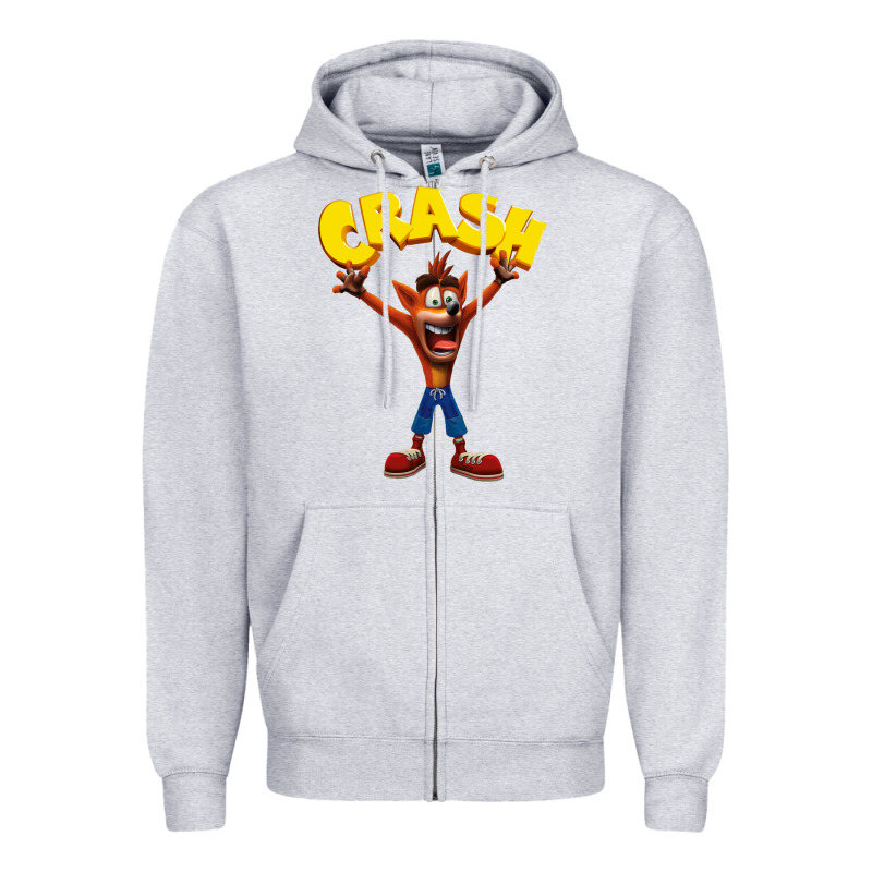 Crash Bandicoot Zipper Hoodie by artisFamous | Teevron