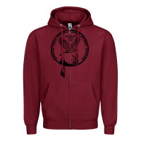 Burgundy american tour 1976 Zipper Hoodie - artisFamous