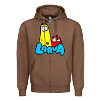 Chestnut larva cartoon Zipper Hoodie - artisFamous