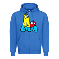 True Royal larva cartoon Zipper Hoodie - artisFamous