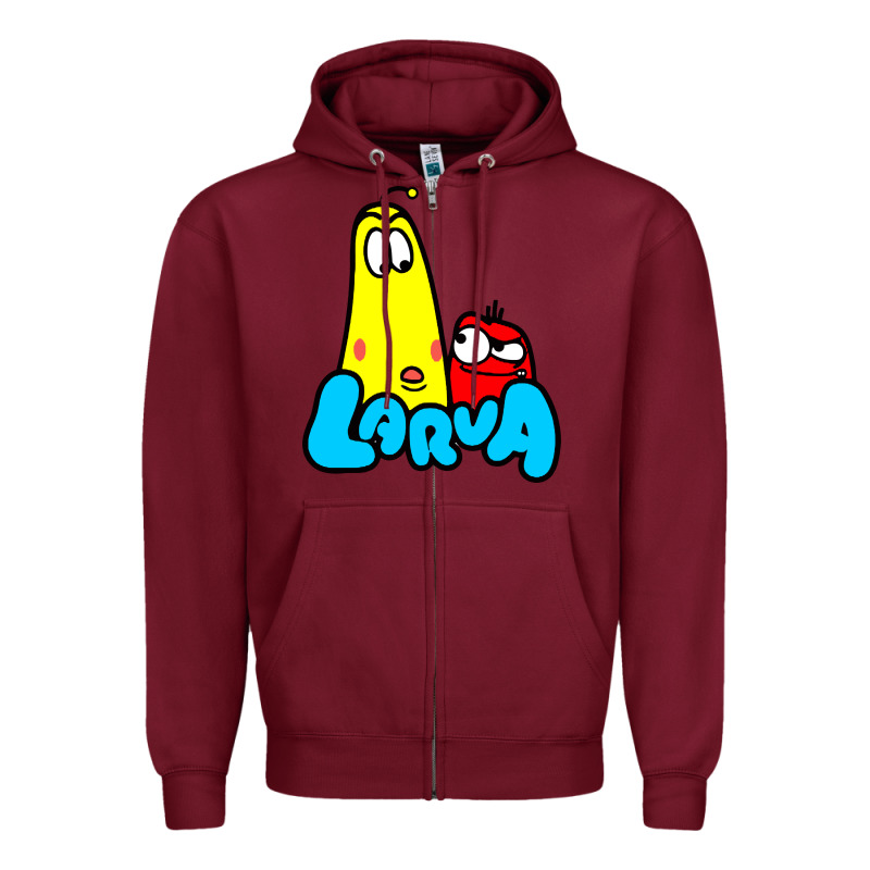 Larva Cartoon Zipper Hoodie by artisFamous | Teevron