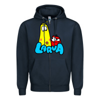 Navy larva cartoon Zipper Hoodie - artisFamous