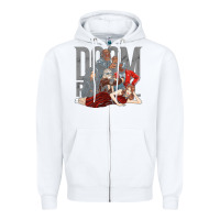 White doom breakfast patrol Zipper Hoodie - artisFamous