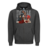Charcoal Heather doom breakfast patrol Zipper Hoodie - artisFamous