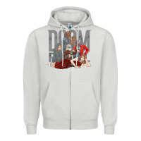 Dove Grey doom breakfast patrol Zipper Hoodie - artisFamous
