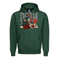 Sports Green doom breakfast patrol Zipper Hoodie - artisFamous