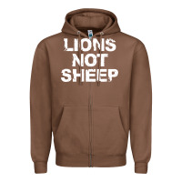 Chestnut lions not sheep Zipper Hoodie - artisFamous