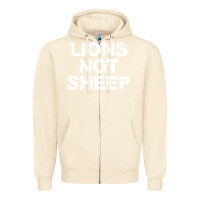 Sandshell lions not sheep Zipper Hoodie - artisFamous
