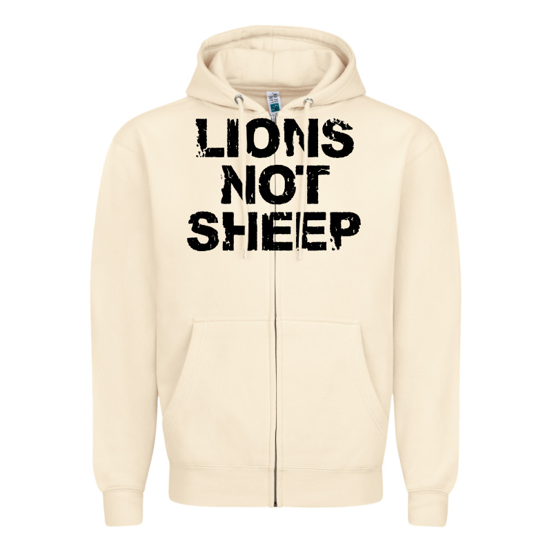 Lions Not Sheep Zipper Hoodie by artisFamous | Teevron