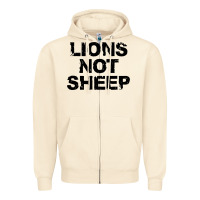 Sandshell lions not sheep Zipper Hoodie - artisFamous