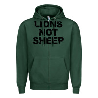 Sports Green lions not sheep Zipper Hoodie - artisFamous