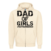 Sandshell dad of girls Zipper Hoodie - artisFamous