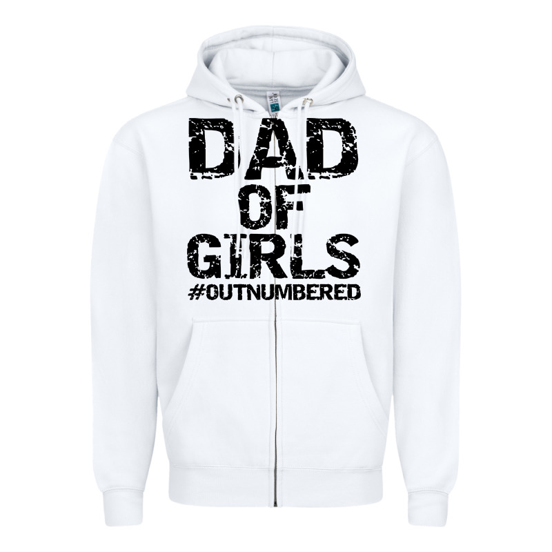 Dad Of Girls Zipper Hoodie by artisFamous | Teevron