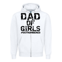 White dad of girls Zipper Hoodie - artisFamous