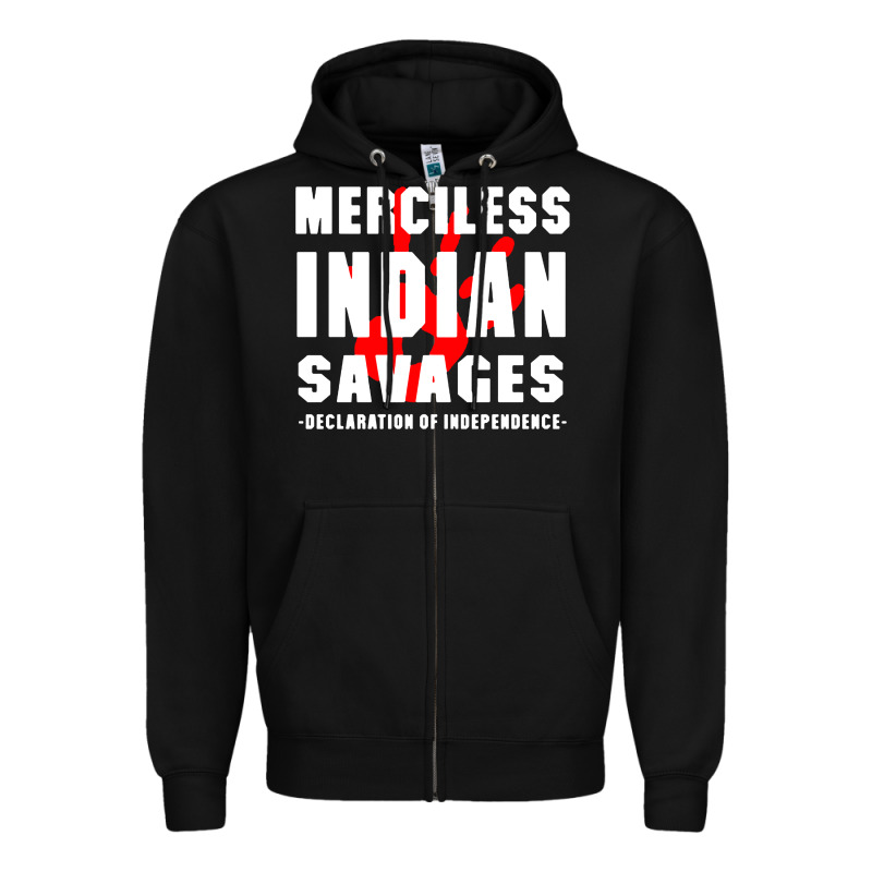 Merciless Indian Savages Zipper Hoodie by artisFamous | Teevron