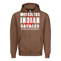 Chestnut merciless indian savages Zipper Hoodie - artisFamous