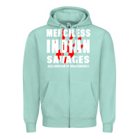 Seafoam merciless indian savages Zipper Hoodie - artisFamous