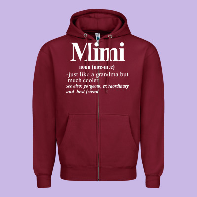 Mimi Zipper Hoodie Designed By Artisfamous