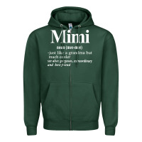 Sports Green mimi Zipper Hoodie - artisFamous