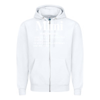 White mimi Zipper Hoodie - artisFamous