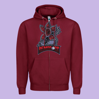 Hawkins Demodogs Zipper Hoodie Designed By Artisfamous