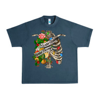 Midnight Navy sorta merry sorta scary chest Urban Heavy Tee - FaDigitalArtStudio