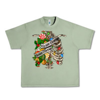 Oil Green sorta merry sorta scary chest Urban Heavy Tee - FaDigitalArtStudio