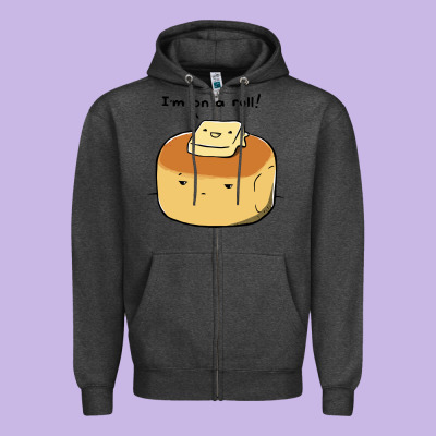 I'm On A Roll! Zipper Hoodie Designed By Artisfamous