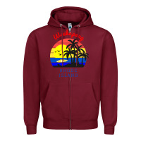 Burgundy weekapaug, rhode island sunset Zipper Hoodie - artisFamous