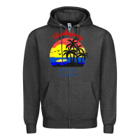Charcoal Heather weekapaug, rhode island sunset Zipper Hoodie - artisFamous