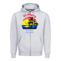 Weekapaug, Rhode Island Sunset Zipper Hoodie | Teevron