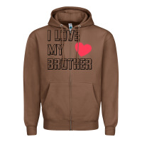 Chestnut i love my brother, brothers day , brother sister  love Zipper Hoodie - artisFamous