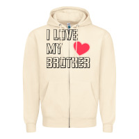 Sandshell i love my brother, brothers day , brother sister  love Zipper Hoodie - artisFamous