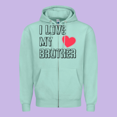 I Love My Brother, Brothers Day , Brother Sister  Love Zipper Hoodie Designed By Artisfamous