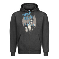 Charcoal Heather the nerve agents Zipper Hoodie - artisFamous