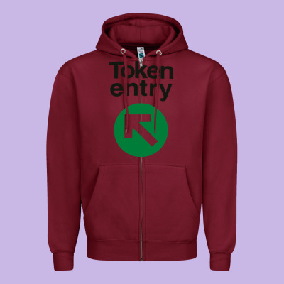 Token Entry Zipper Hoodie Designed By Artisfamous