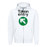 White token entry Zipper Hoodie - artisFamous