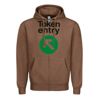 Chestnut token entry Zipper Hoodie - artisFamous