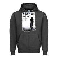 Charcoal Heather alanis morissette, world tour Zipper Hoodie - artisFamous