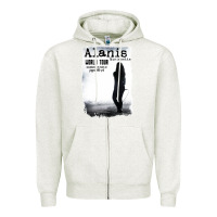Oatmeal Heather alanis morissette, world tour Zipper Hoodie - artisFamous