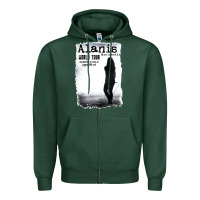 Sports Green alanis morissette, world tour Zipper Hoodie - artisFamous