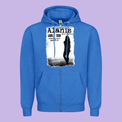 Alanis Morissette, World Tour Zipper Hoodie Designed By Artisfamous