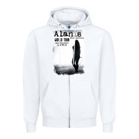 White alanis morissette, world tour Zipper Hoodie - artisFamous