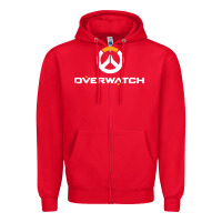 Red overwatch Zipper Hoodie - artisFamous
